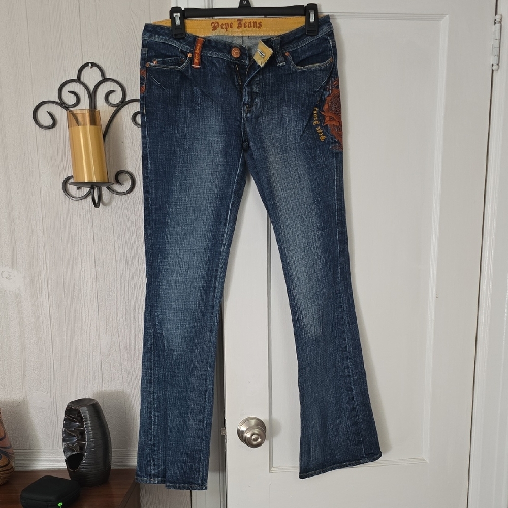 Pepe Jeans Women's Classic Blue Boot Cut Jeans